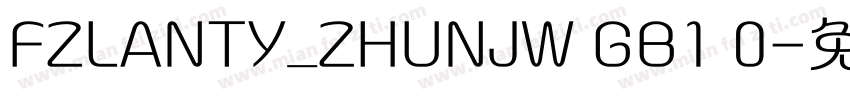 FZLANTY_ZHUNJW GB1 0字体转换
